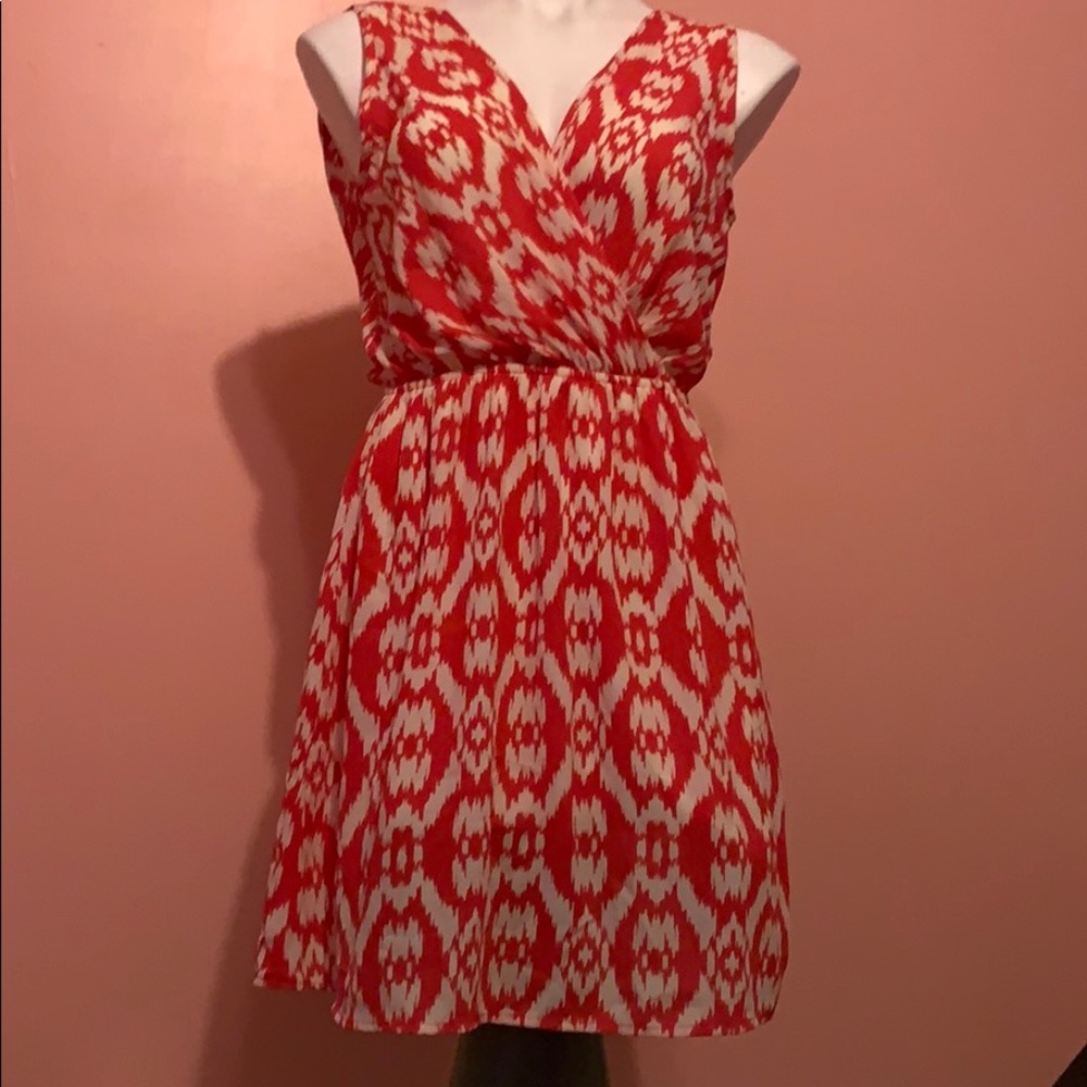Coral and white sundress. Never worn
